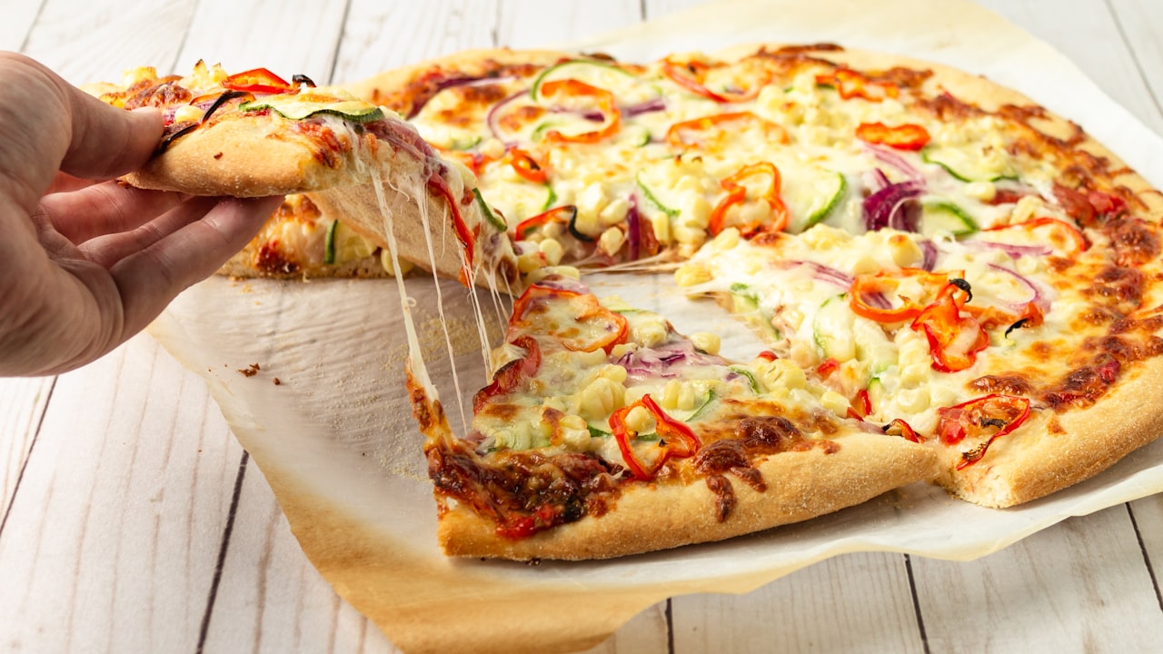 Caprese Pizza on Naan Bread